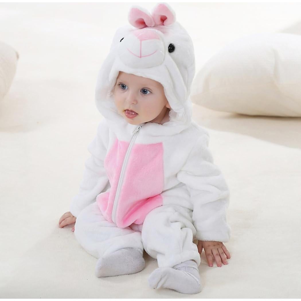 Disfraz de Mono Conejo Blanco CuteOn para Niños 3-4 Años