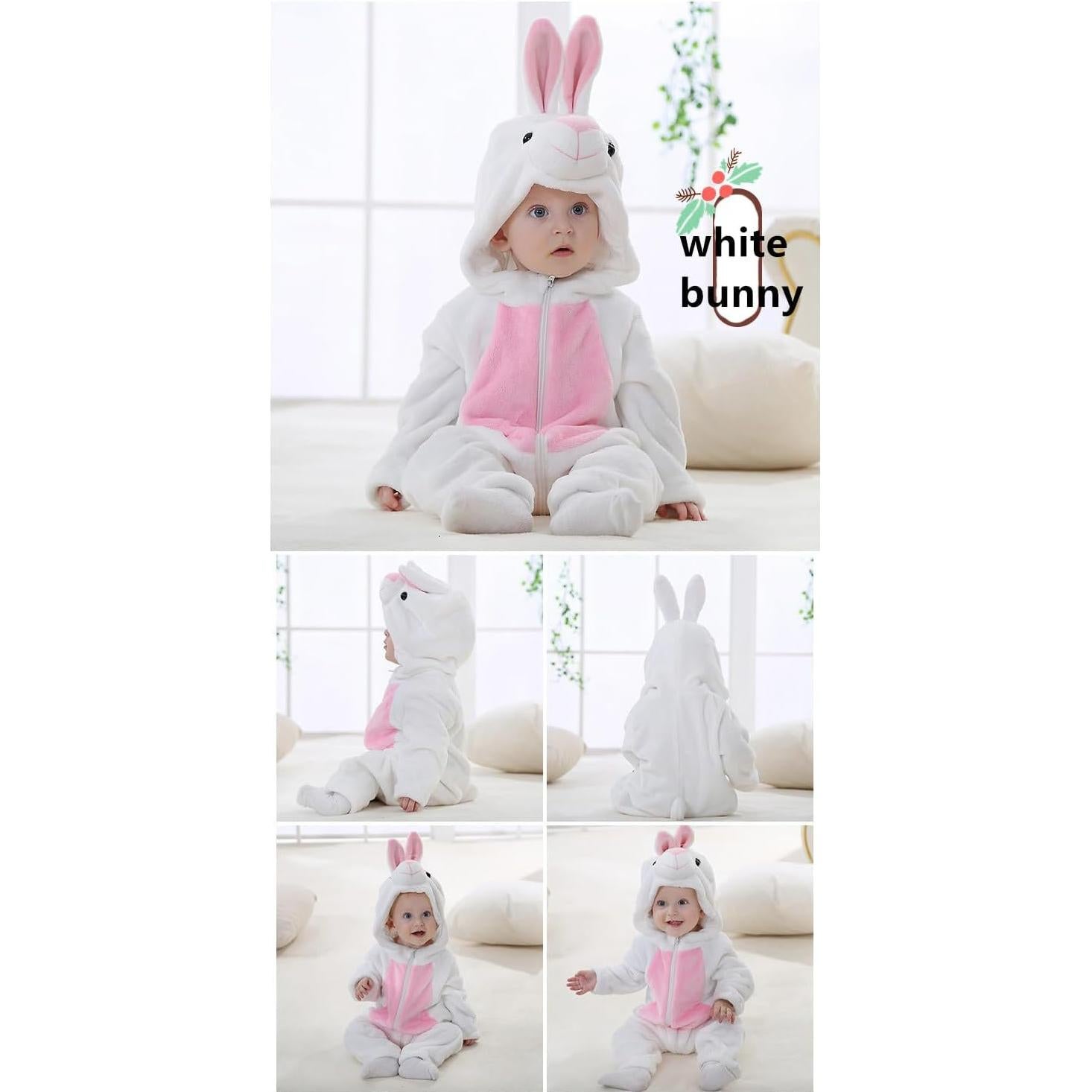 Disfraz de Mono Conejo Blanco CuteOn para Niños 3-4 Años