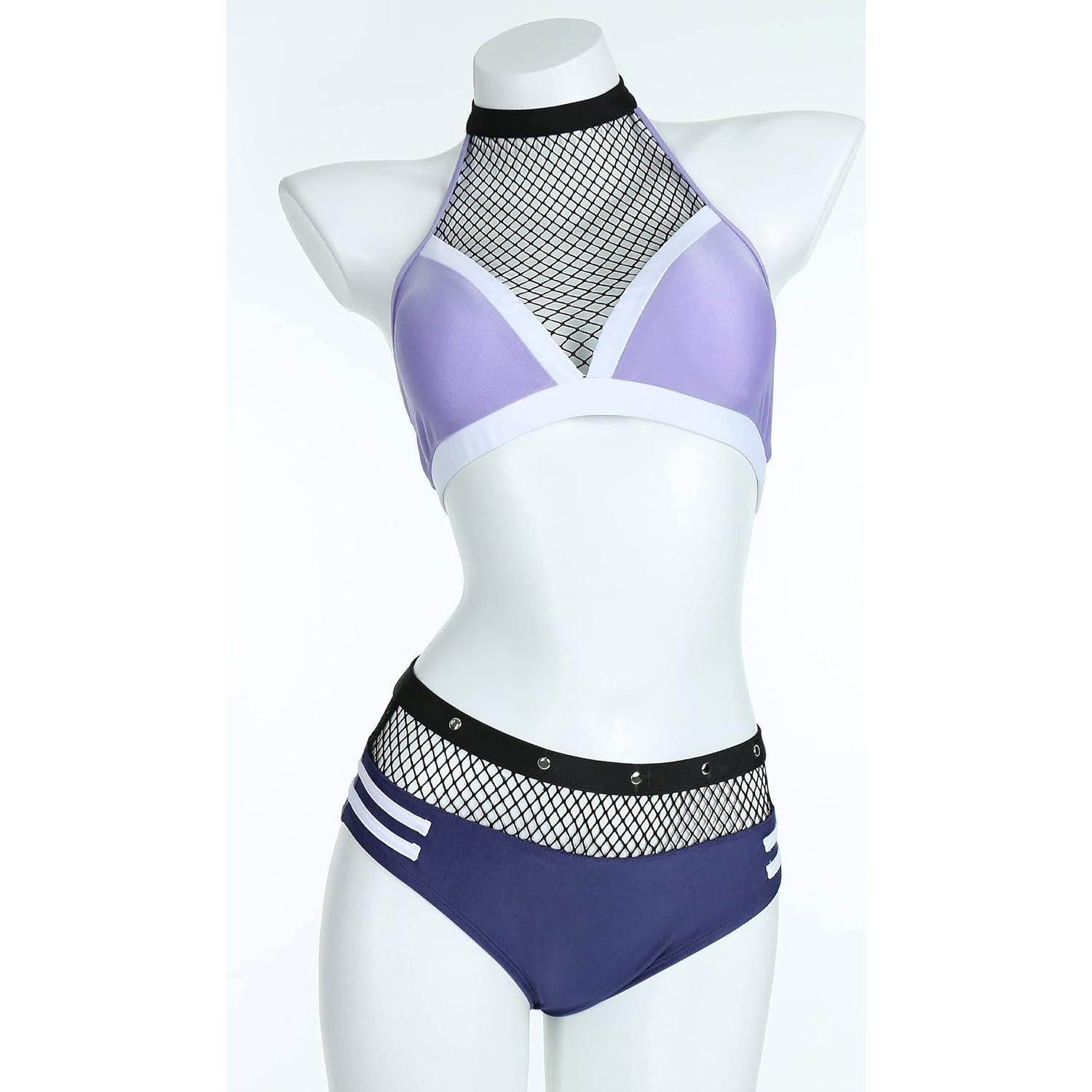 Bikini Anime Haikyuu para Mujeres con Chaqueta y Pantalones Cortos