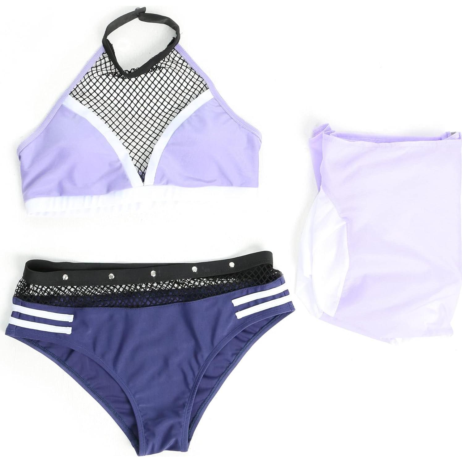 Bikini Anime Haikyuu para Mujeres con Chaqueta y Pantalones Cortos