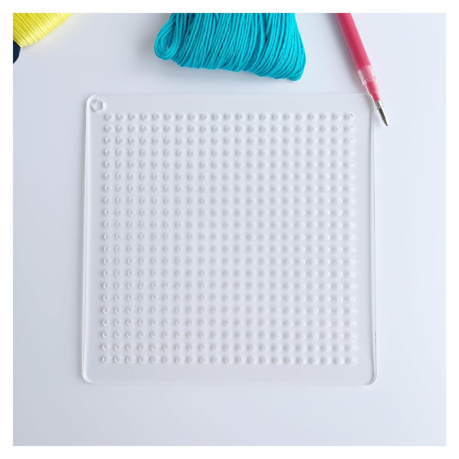 Plantilla Sashiko Phocaea 12x12 cm Cuadrado 0.5 cm Acolchado