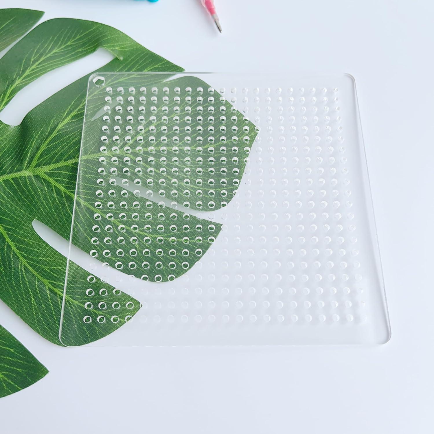 Plantilla Sashiko Phocaea 12x12 cm Cuadrado 0.5 cm Acolchado