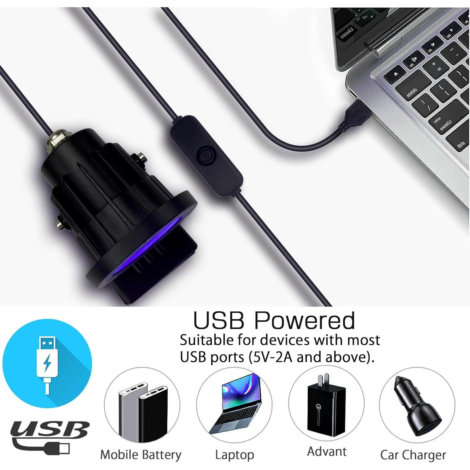 Lámpara UV de Luz Negra 13W INKECI IP65 para Fiestas