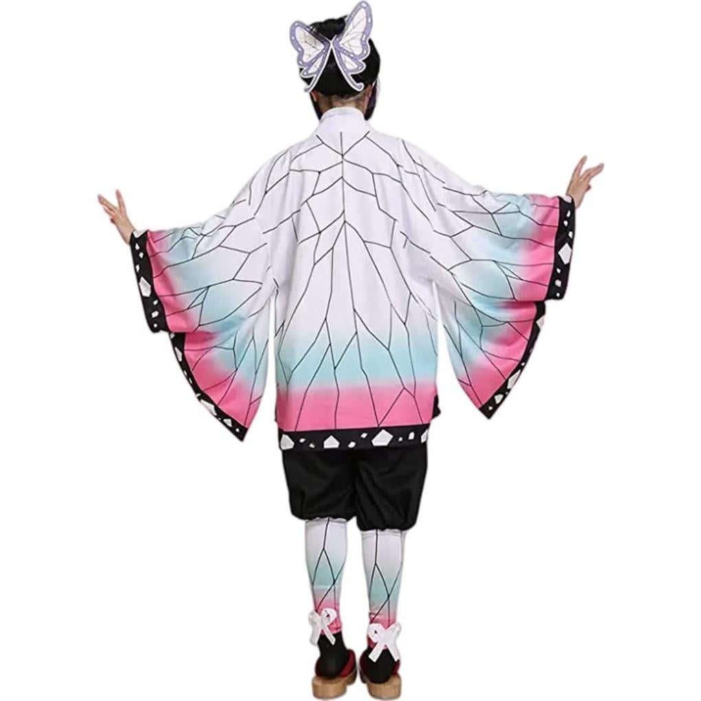 Disfraz Cosplay Kimono Shinobu Adultas con Peluca