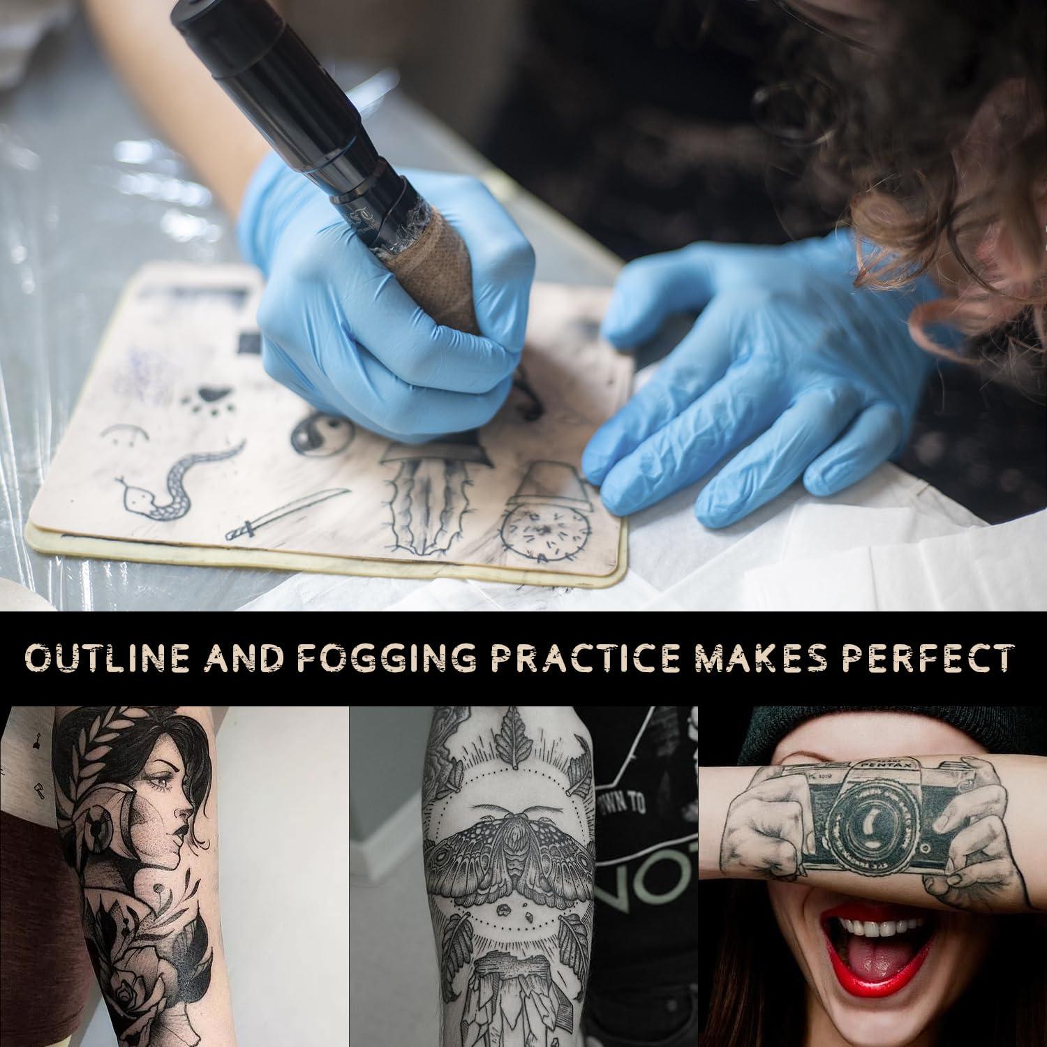 6 Piezas Piel de Tatuaje Doble Cara 3mm Lyuxzad 20x15cm