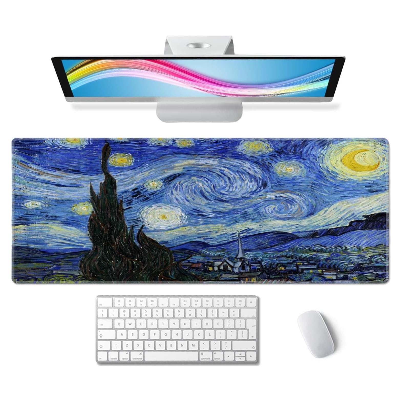Alfombrilla de Ratón Wasica Vincent Van Gogh 800x300mm Antideslizante