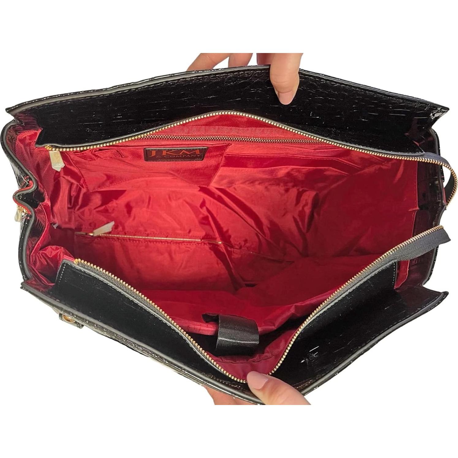 Bolsa de Laptop Rodante JKM & Company Rojo/Negro 40.6x25.4x40.6 cm