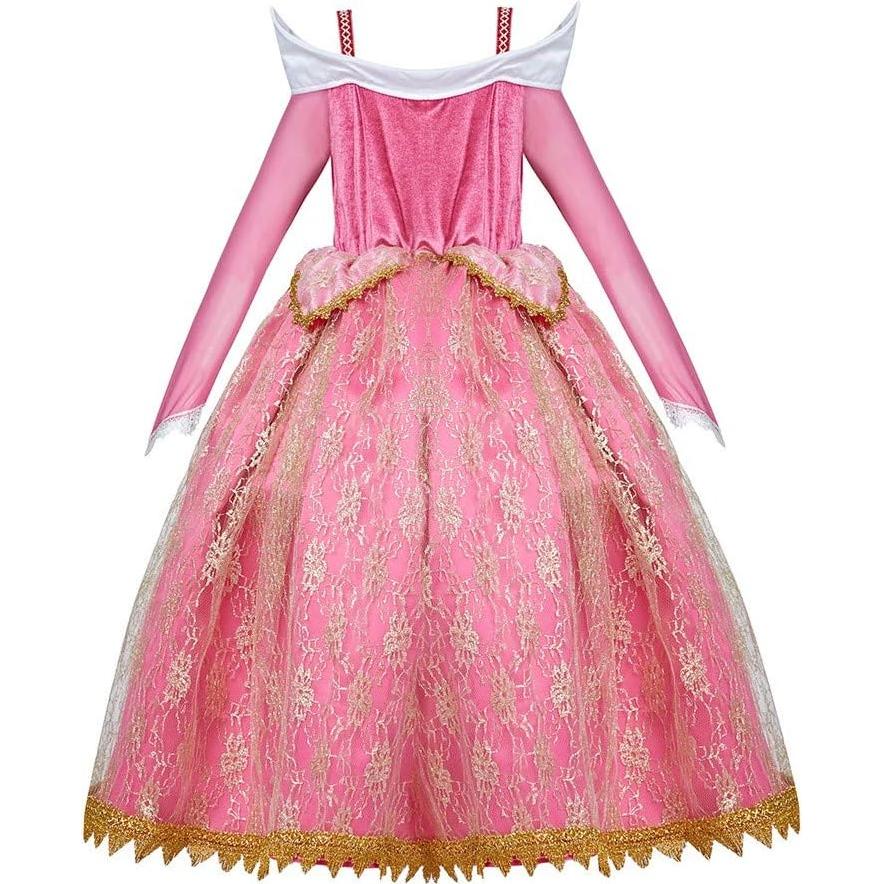 Disfraz de Princesa Bella Durmiente para Niñas 3-15 Años