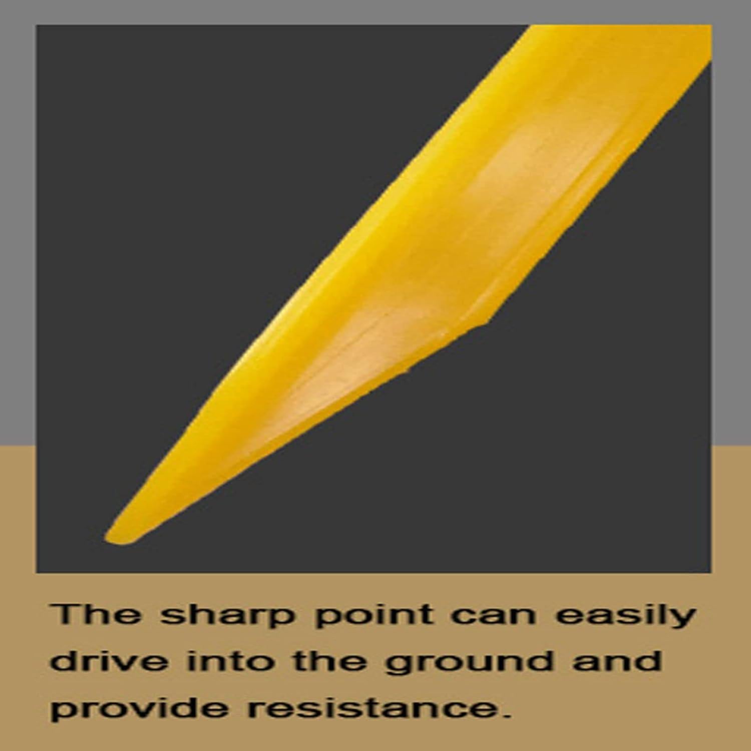 Estacas de Plástico AITIME 30 Pcs 23 cm para Tienda Amarillo