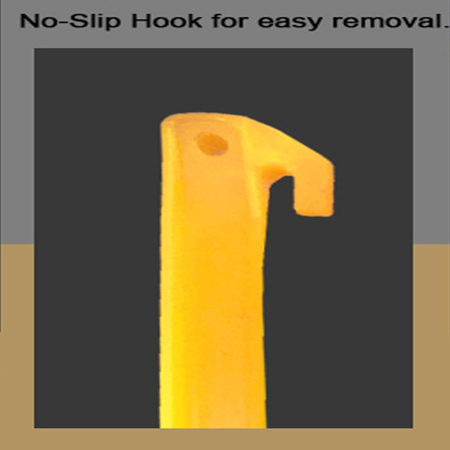 Estacas de Plástico AITIME 30 Pcs 23 cm para Tienda Amarillo