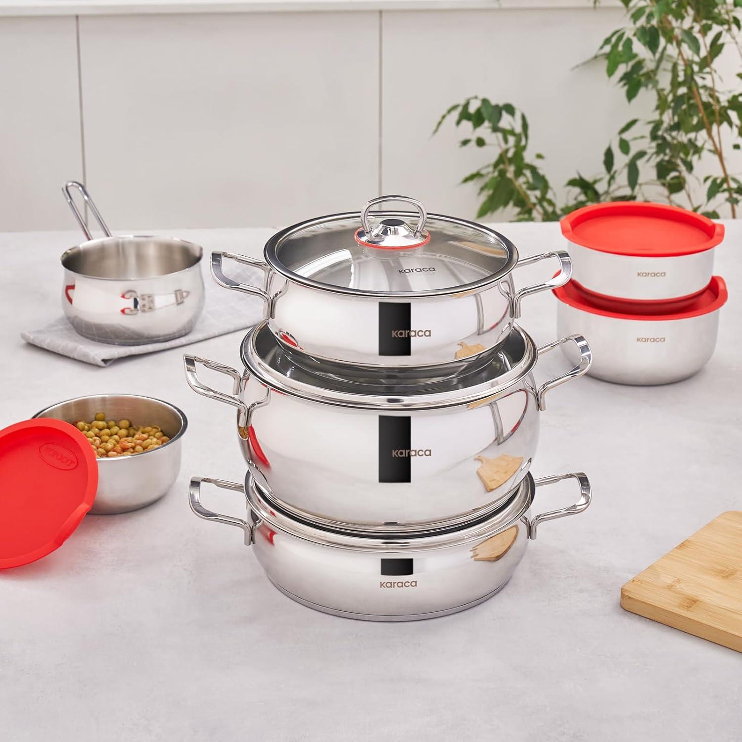 Juego de Utensilios de Cocina Karaca 13 Piezas Acero Inoxidable