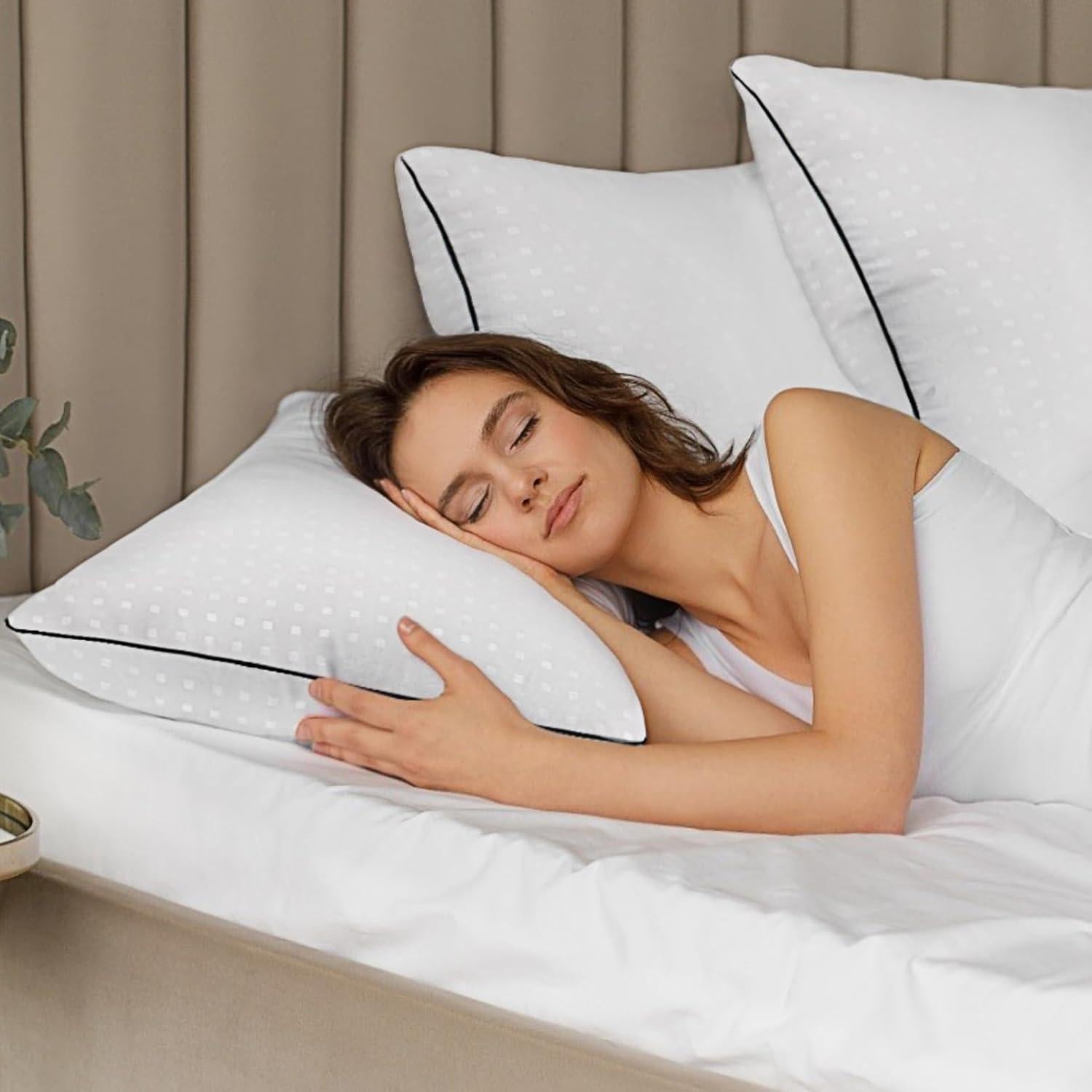 Almohadas Estándar Higoom 4 Unidades Lavables Suaves