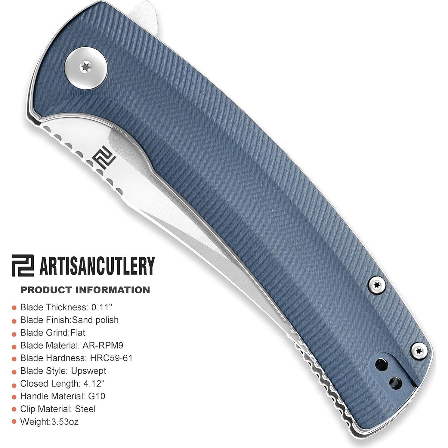 Cuchillo Plegable ARTISANCUTLERY Arroyo ATZ-1845 Gris G10