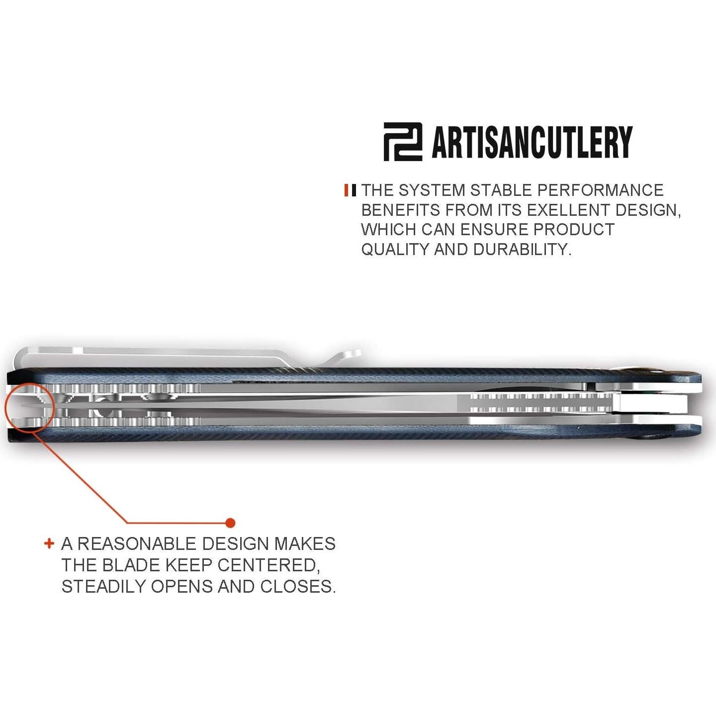 Cuchillo Plegable ARTISANCUTLERY Arroyo ATZ-1845 Gris G10