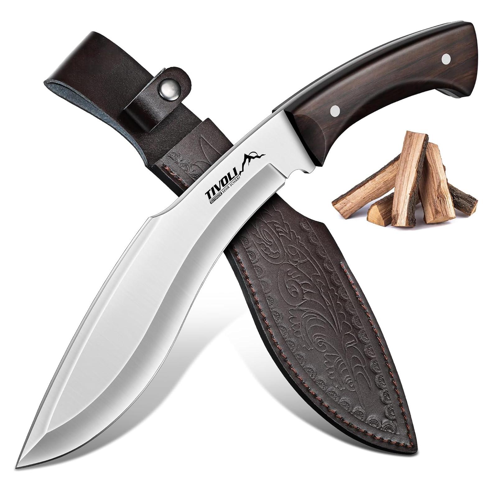 Cuchillo Kukri TIVOLI de Hoja Fija 35.56 cm Acero D2