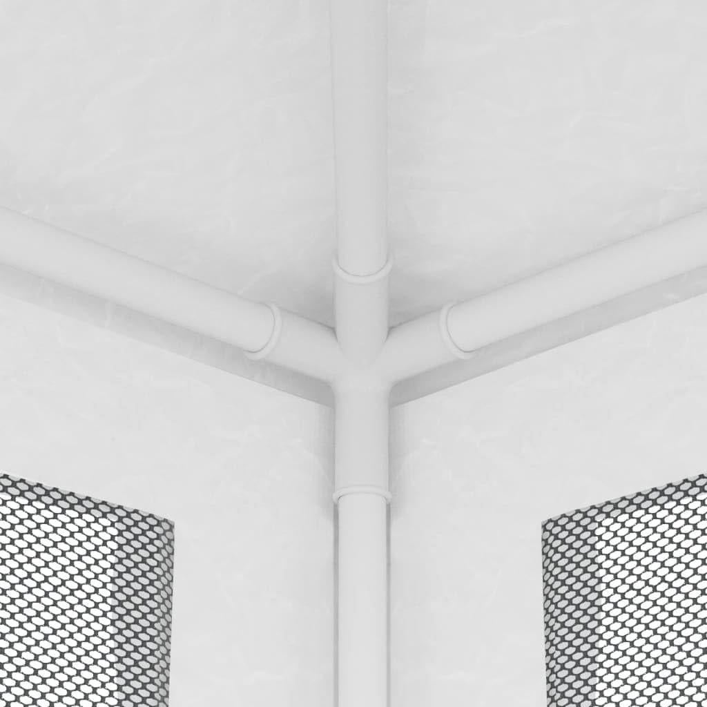 Carpa Plegable MNISDFL Blanca 3x3m con 4 Paredes de Malla