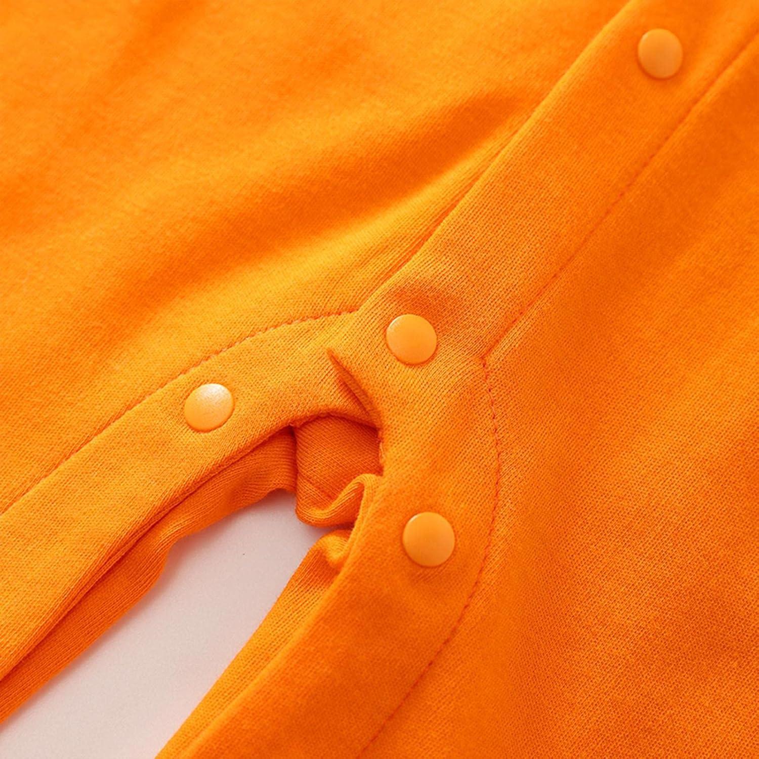 Mono de Algodón para Bebé RELABTABY 9-12 Meses Naranja