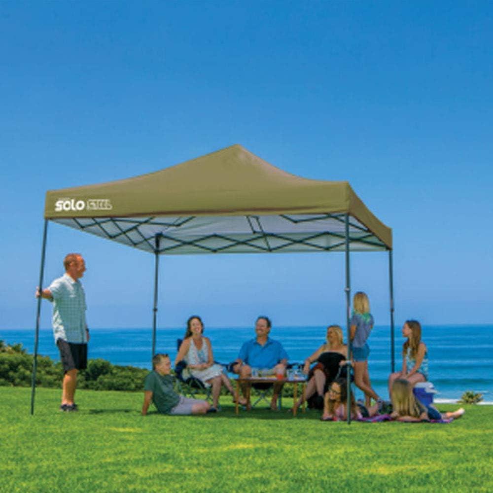 Toldo Quik Shade Solo 100 3.05x3.05m Oliva - Protección UV 99%