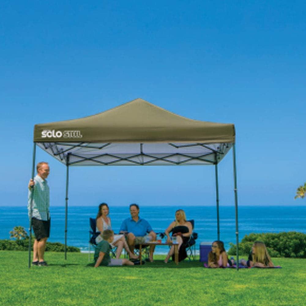 Toldo Quik Shade Solo 100 3.05x3.05m Oliva - Protección UV 99%