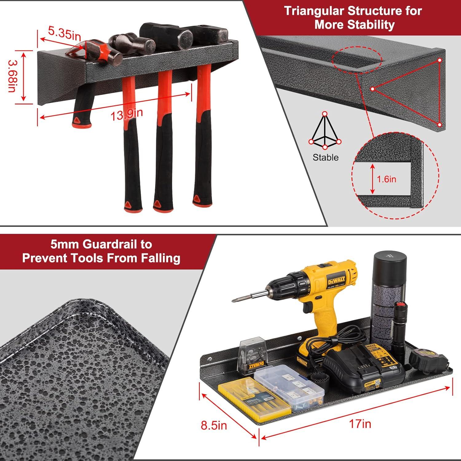 Organizador de Herramientas de Metal AHOWPD - 4 Estantes Montados