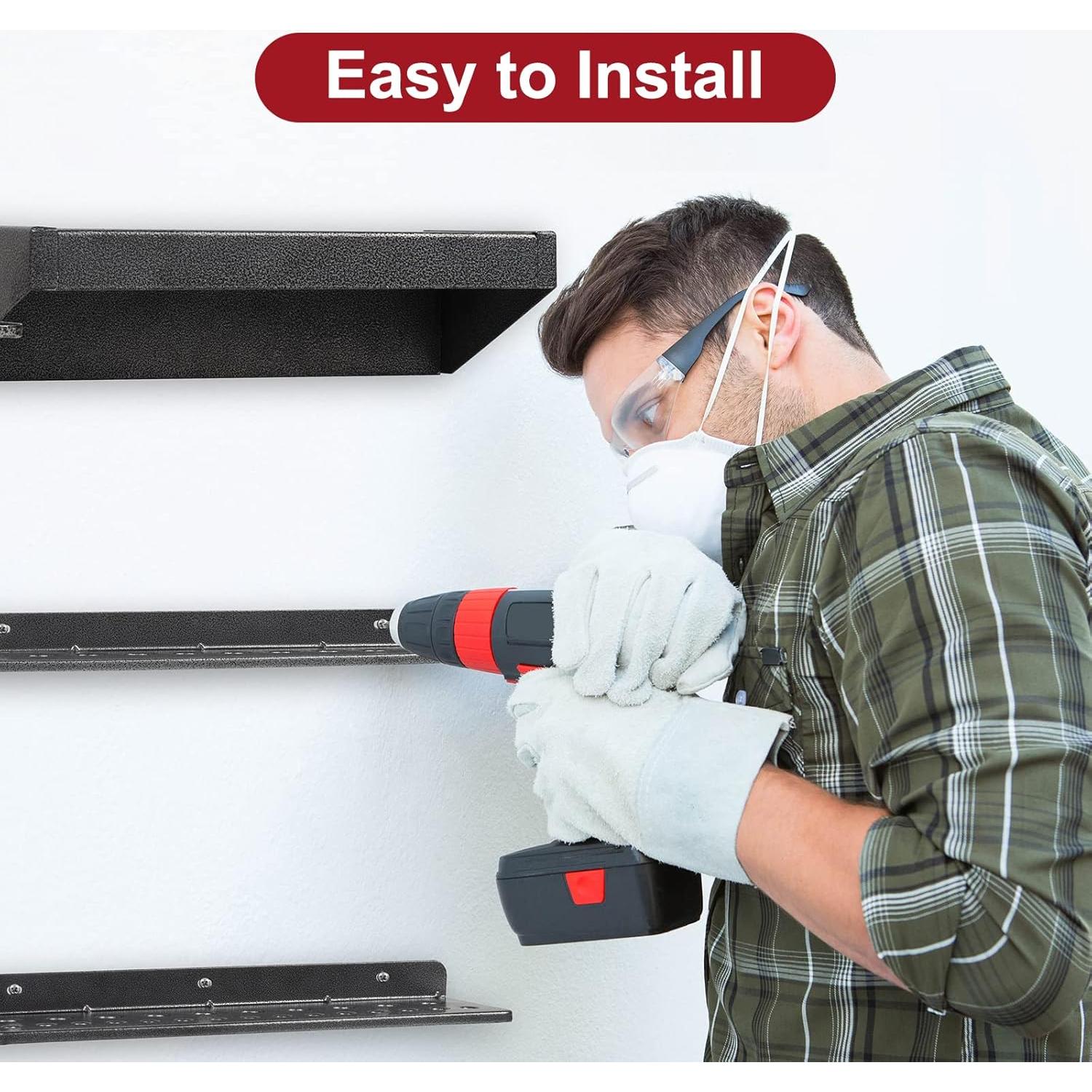 Organizador de Herramientas de Metal AHOWPD - 4 Estantes Montados