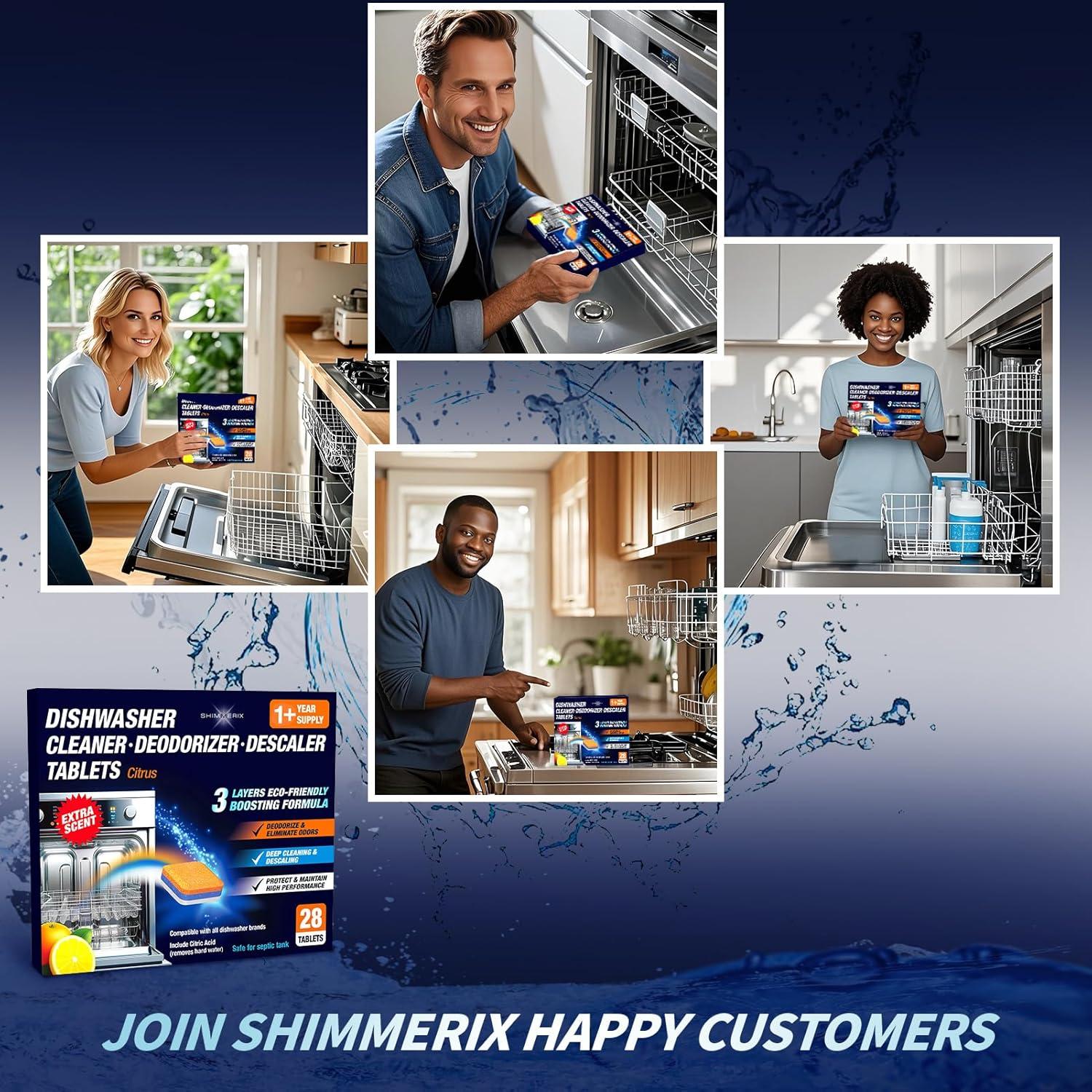 Tabletas Desinfectantes para Lavavajillas SHIMMERIX - 28 Unidades