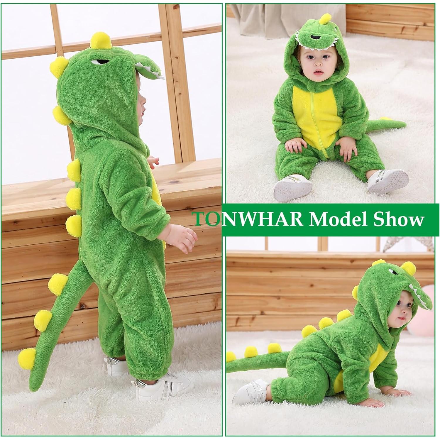 Disfraz de Animal para Bebés TONWHAR 6-12 Meses Verde