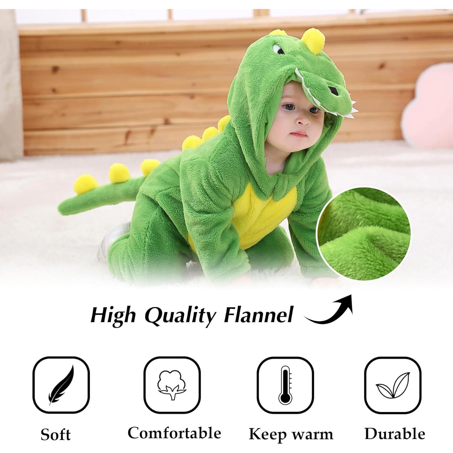 Disfraz de Animal para Bebés TONWHAR 6-12 Meses Verde