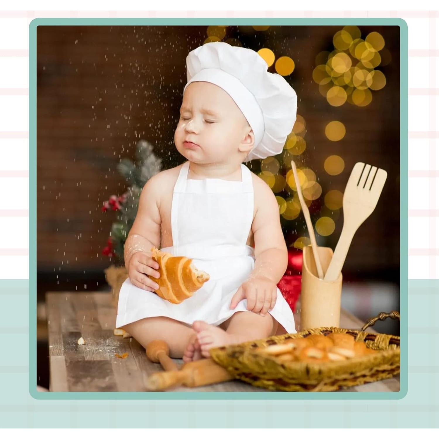 Disfraz de Chef para Bebés KHC-KHF Conjunto Sombrero y Delantal