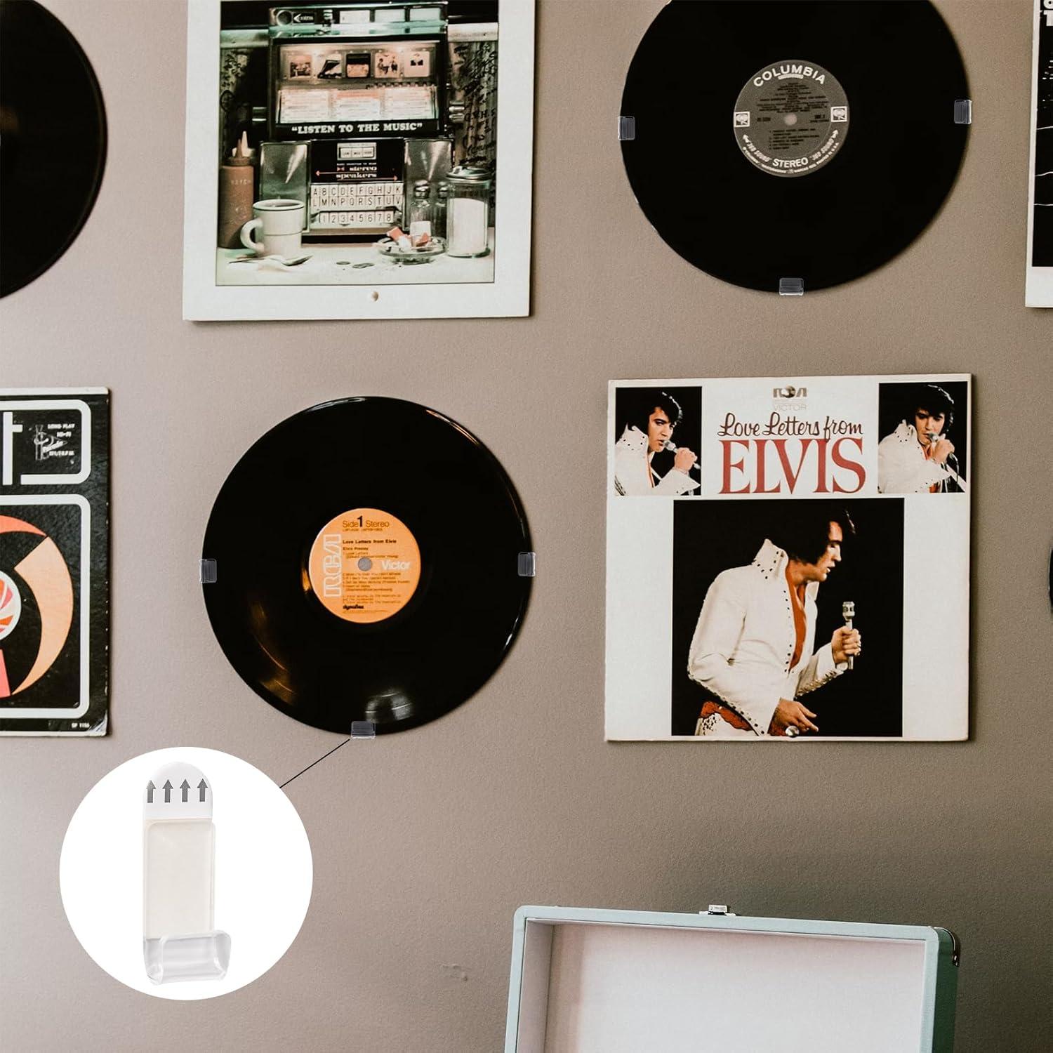 Soporte de Pared para Discos de Vinilo Pumwoy 18 PCS Acrílico