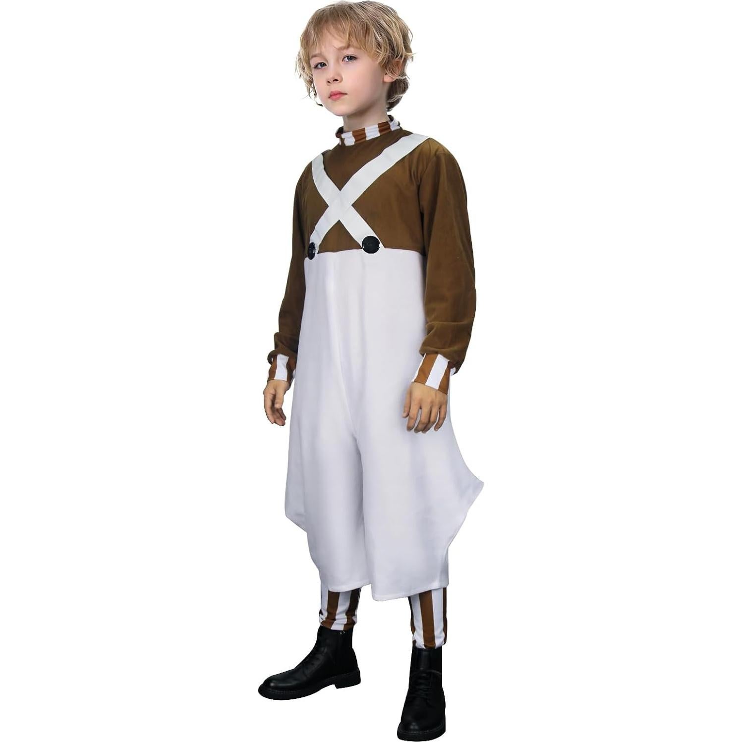 Disfraz de Trabajador de Fábrica de Chocolate Vikidoky