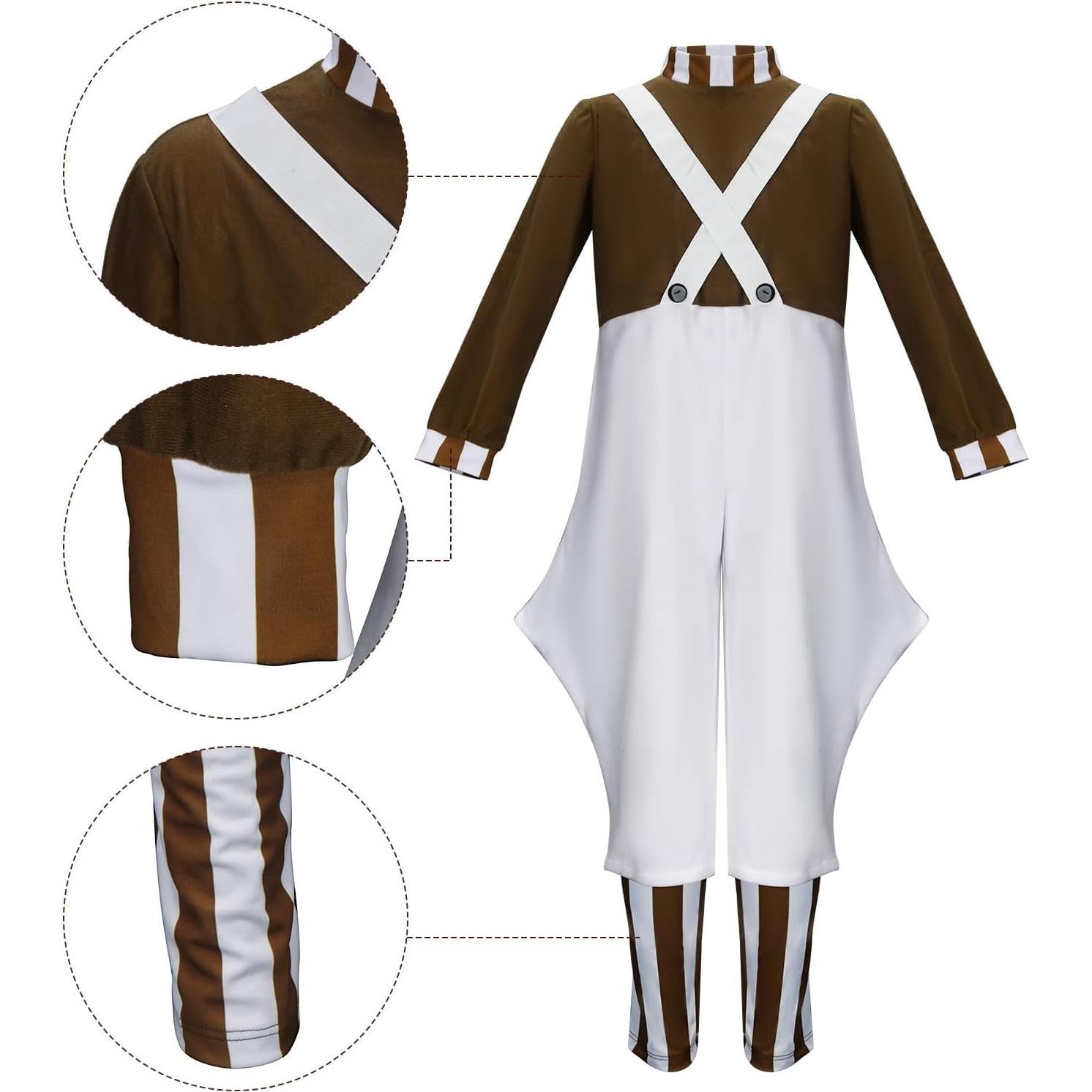 Disfraz de Trabajador de Fábrica de Chocolate Vikidoky