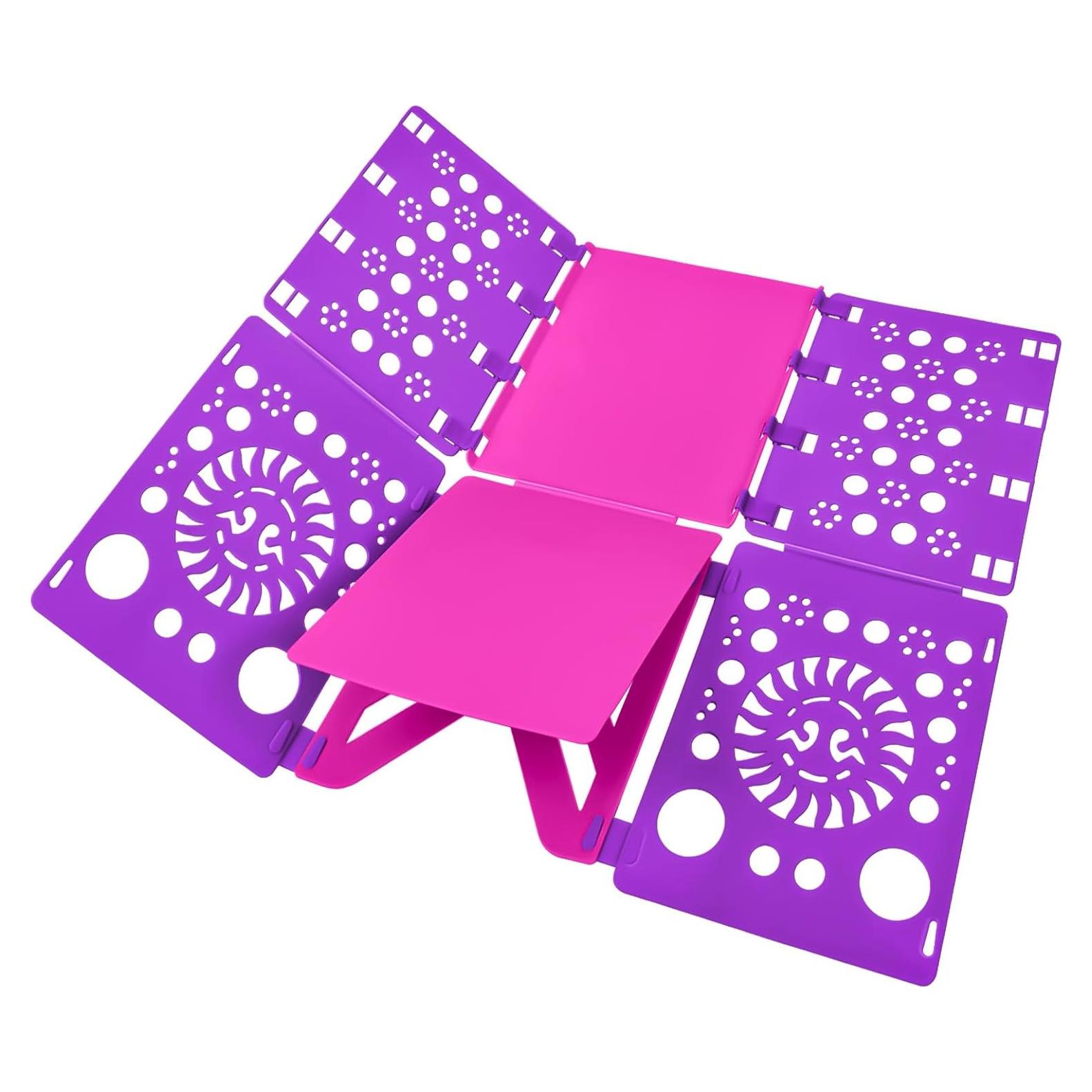 Tablero de Doblado de Camisetas BoxLegend V3 - Púrpura y Rosa