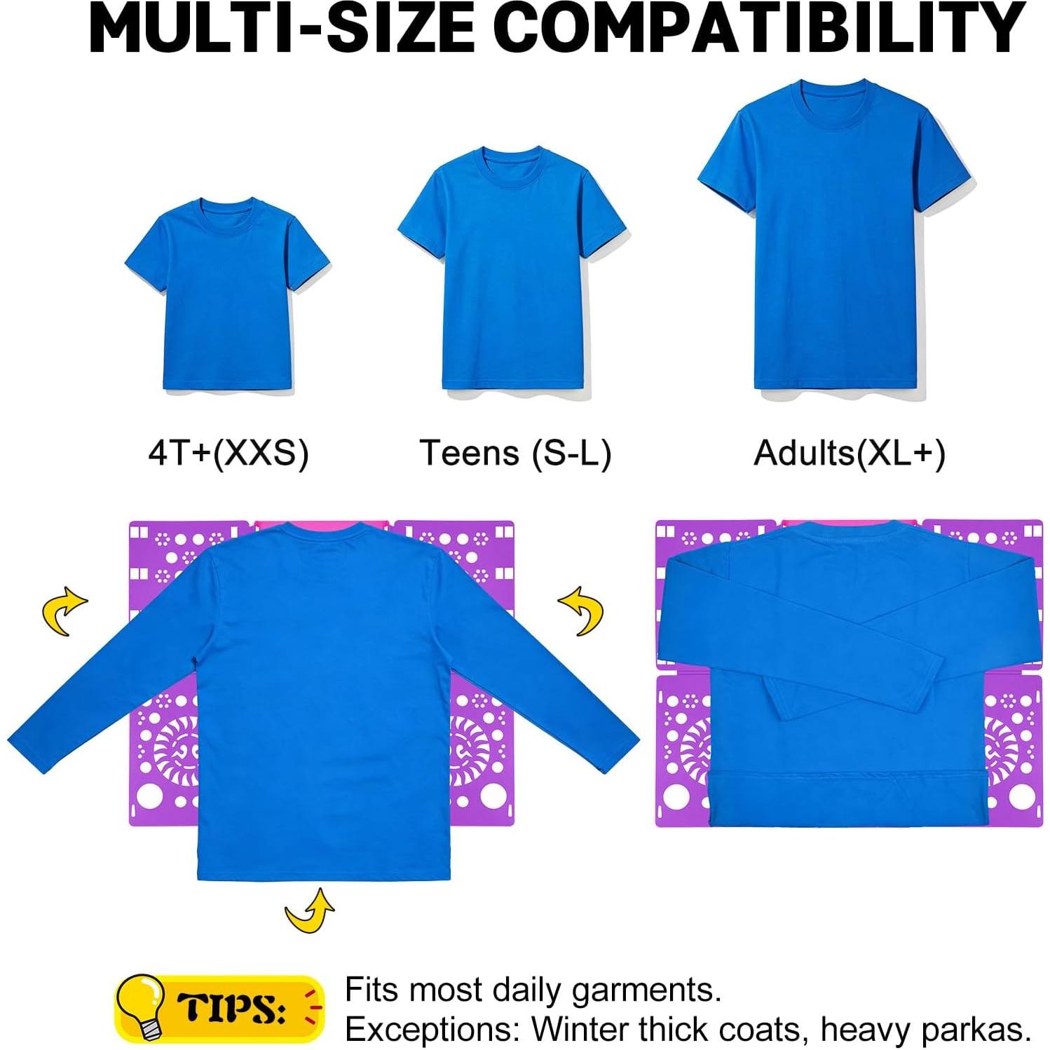 Tablero de Doblado de Camisetas BoxLegend V3 - Púrpura y Rosa