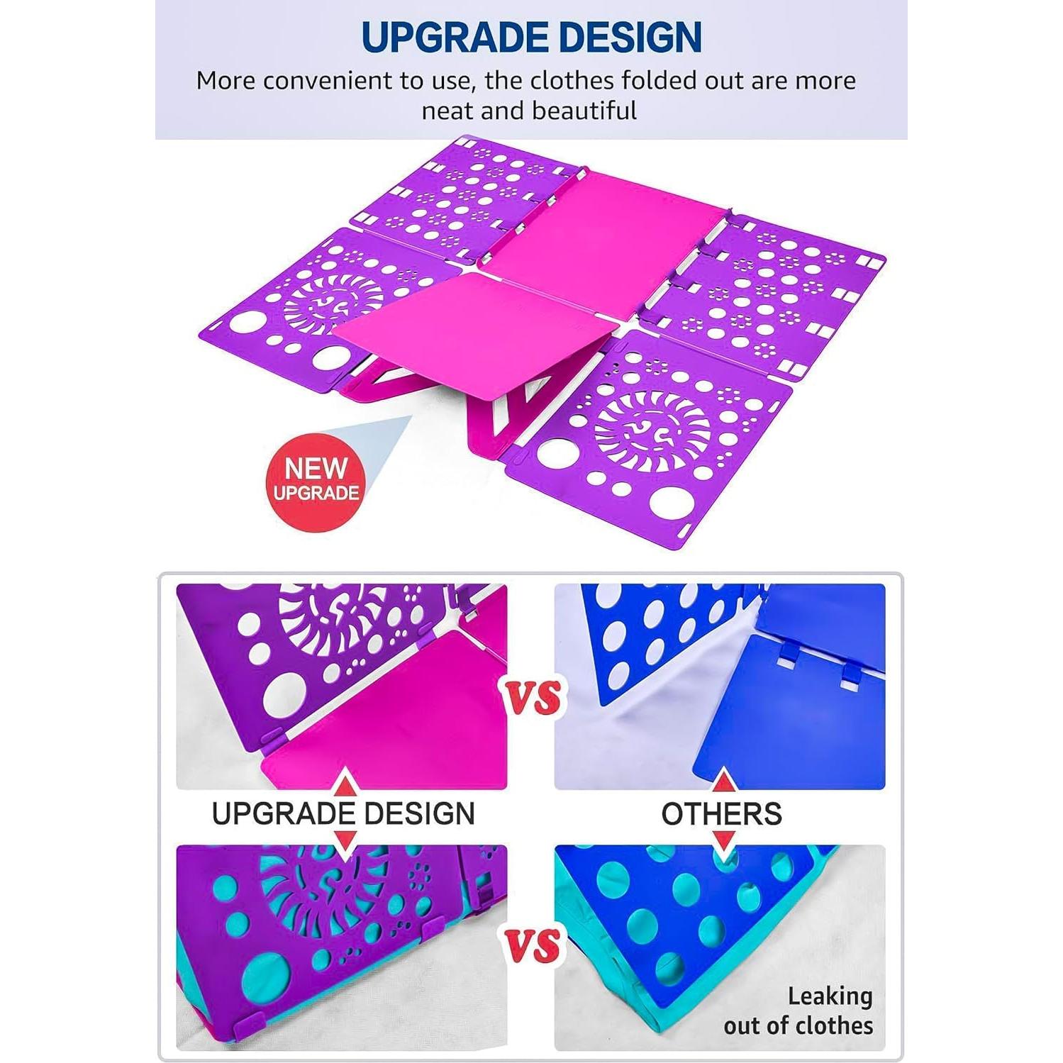 Tablero de Doblado de Camisetas BoxLegend V3 - Púrpura y Rosa