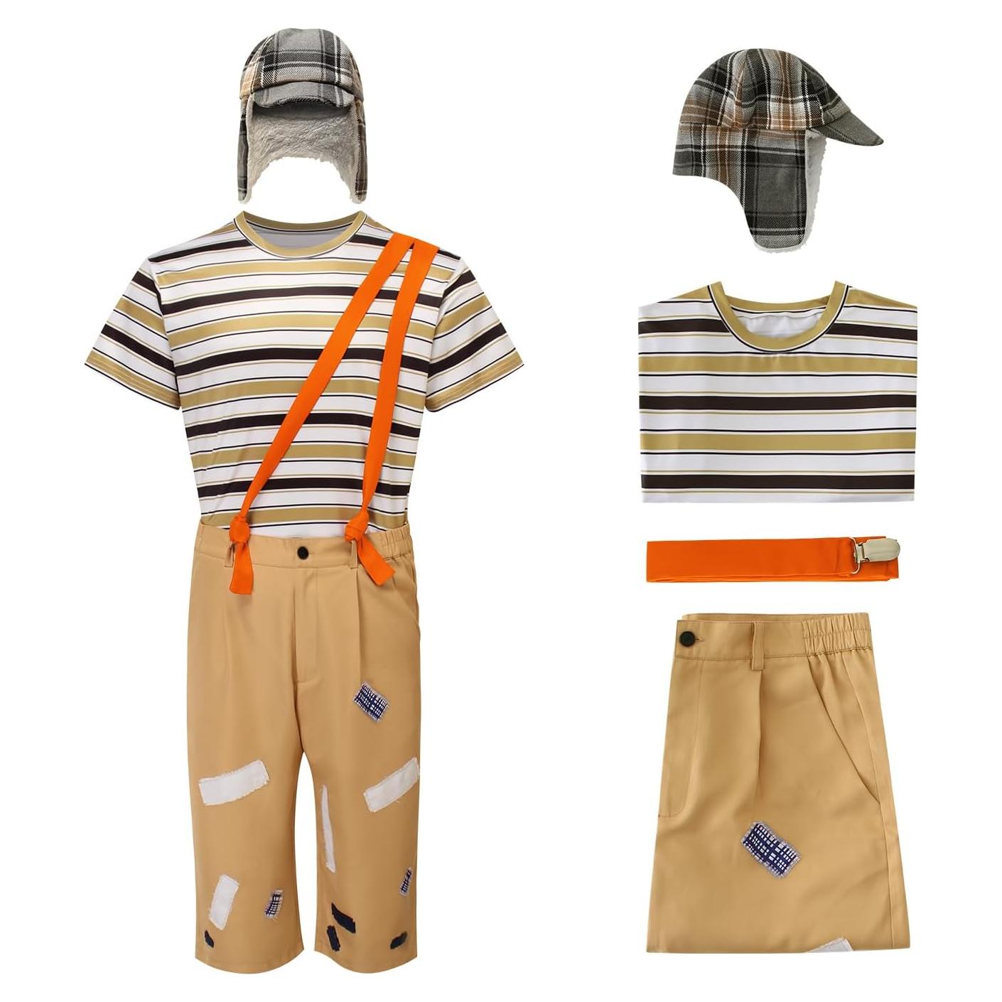 Disfraz de Chavo del 8 para Adultos Camiseta y Pantalones