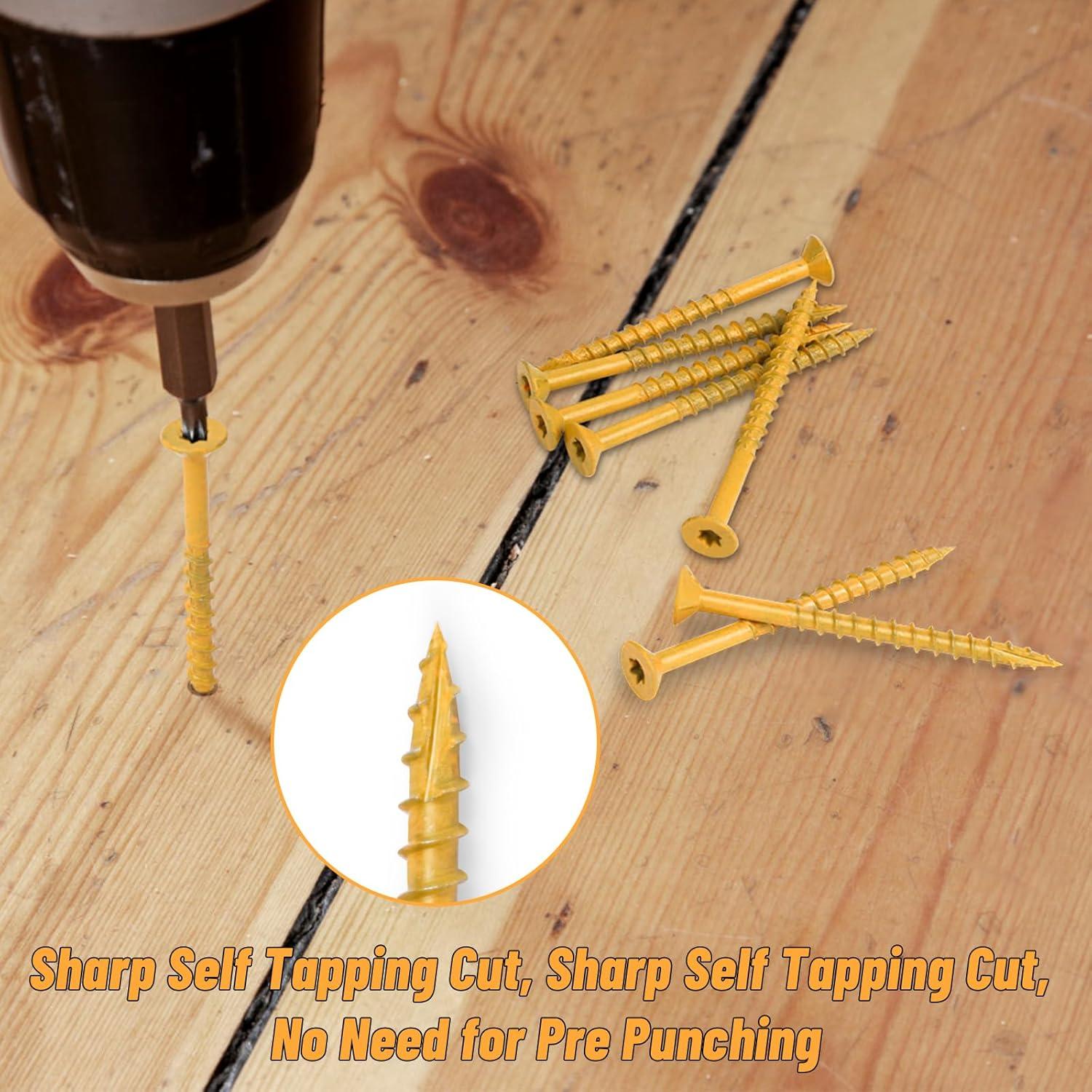 Tornillos de Madera Eazy2hD #10 x 5.08 cm Estrella Torx 466 PCS