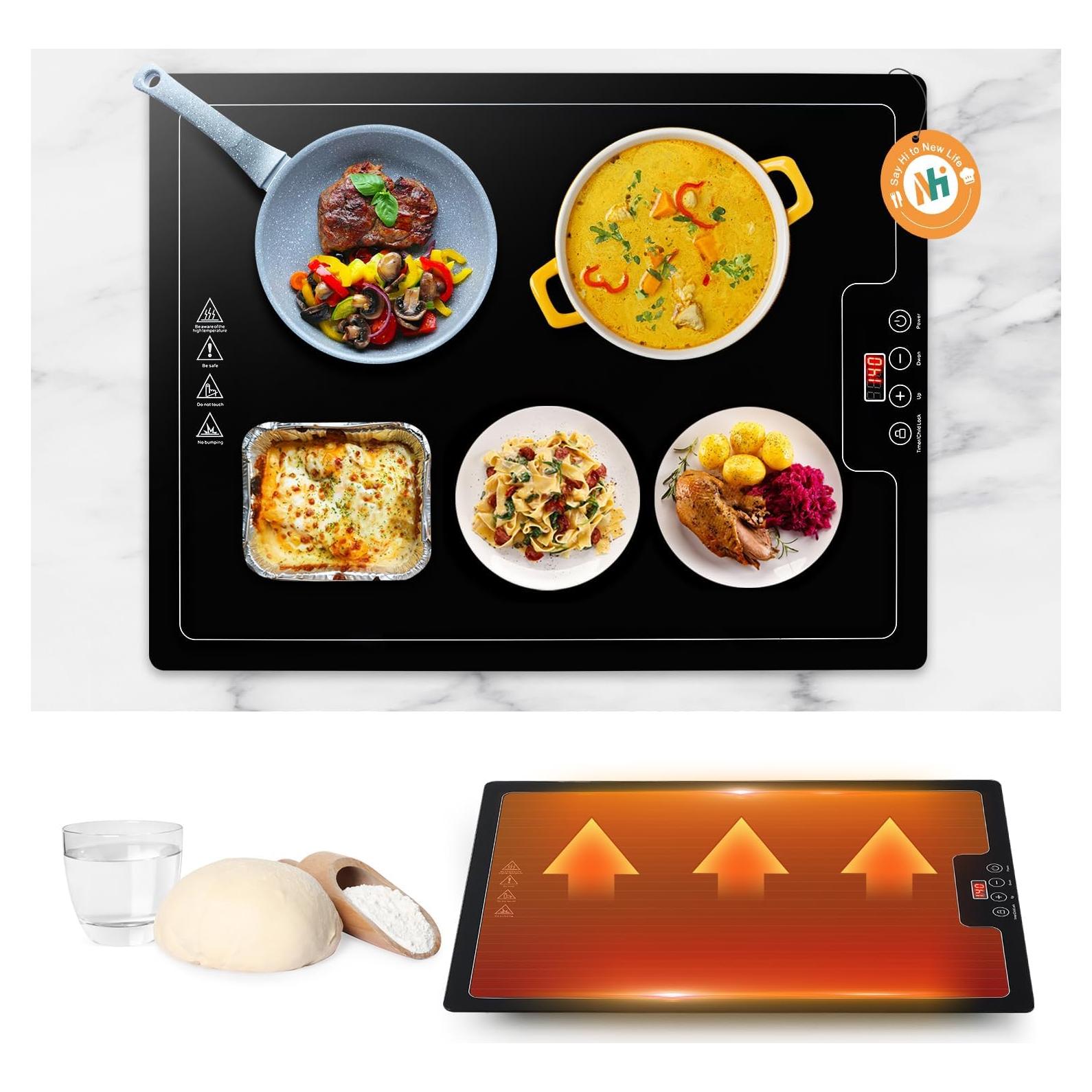 Bandeja Calentadora Eléctrica Newhai DZ-17 50.8x30.5cm Temperatura Ajustable