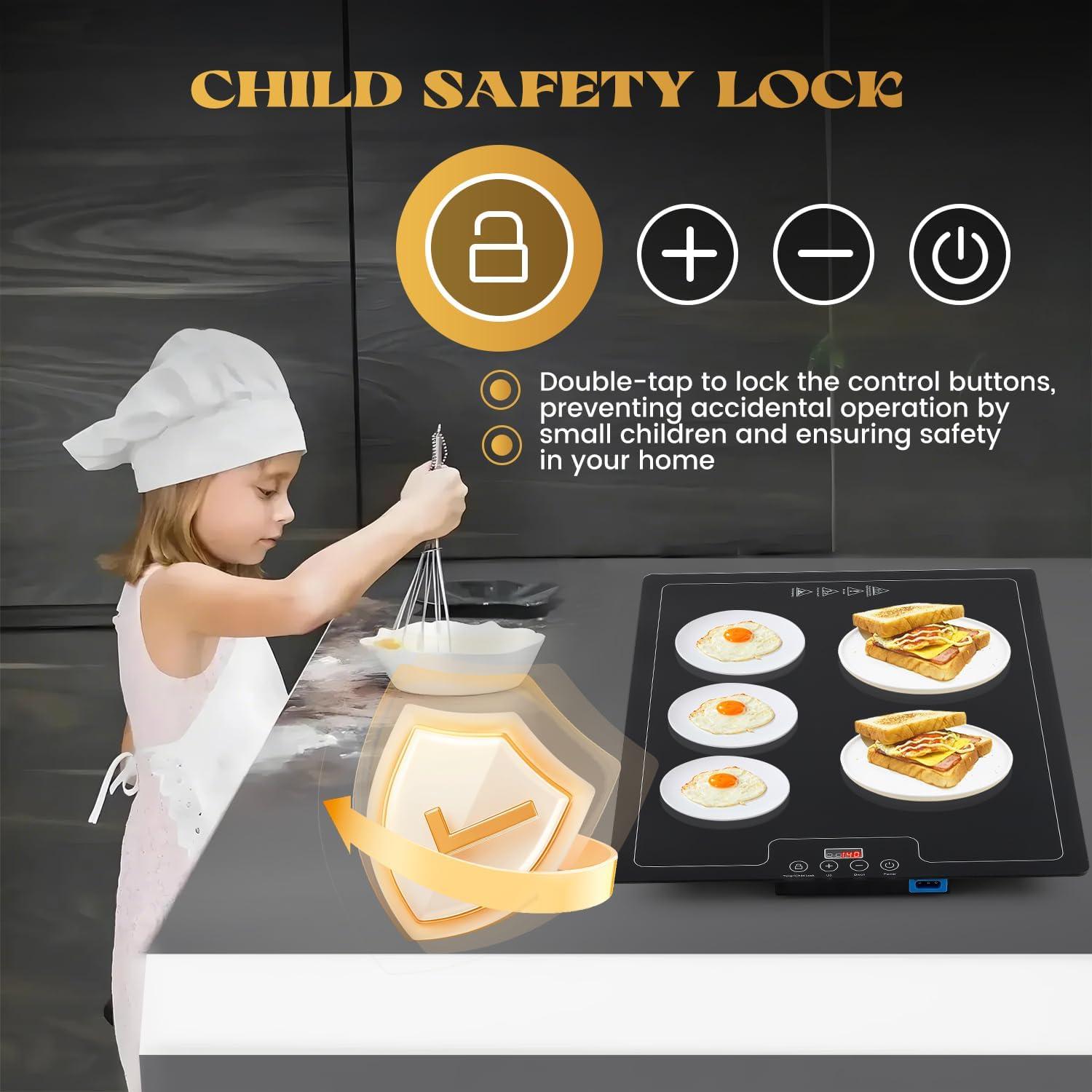 Bandeja Calentadora Eléctrica Newhai DZ-17 50.8x30.5cm Temperatura Ajustable