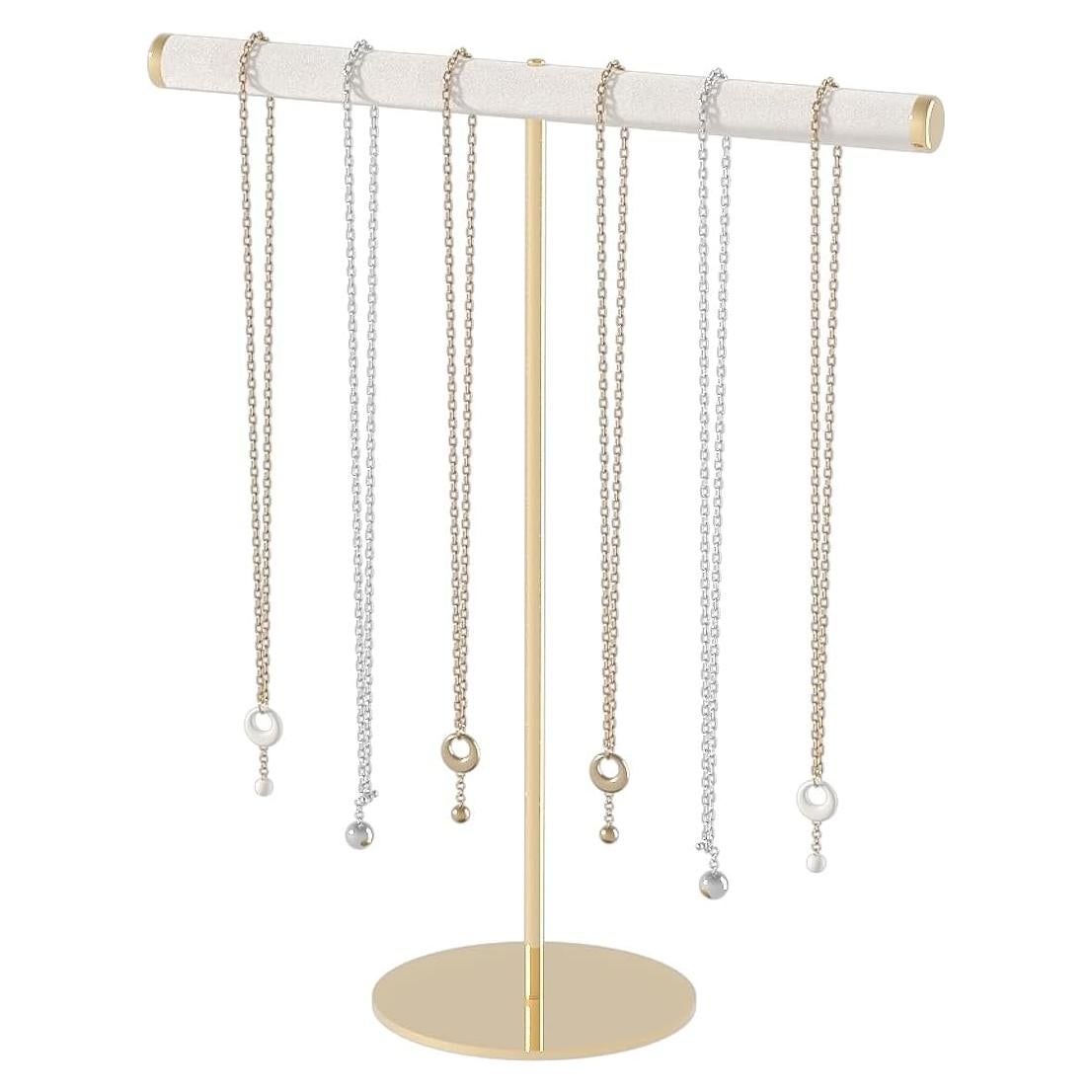 Soporte para Collares T-Bar Pangkeep Beige Organizador Joyería