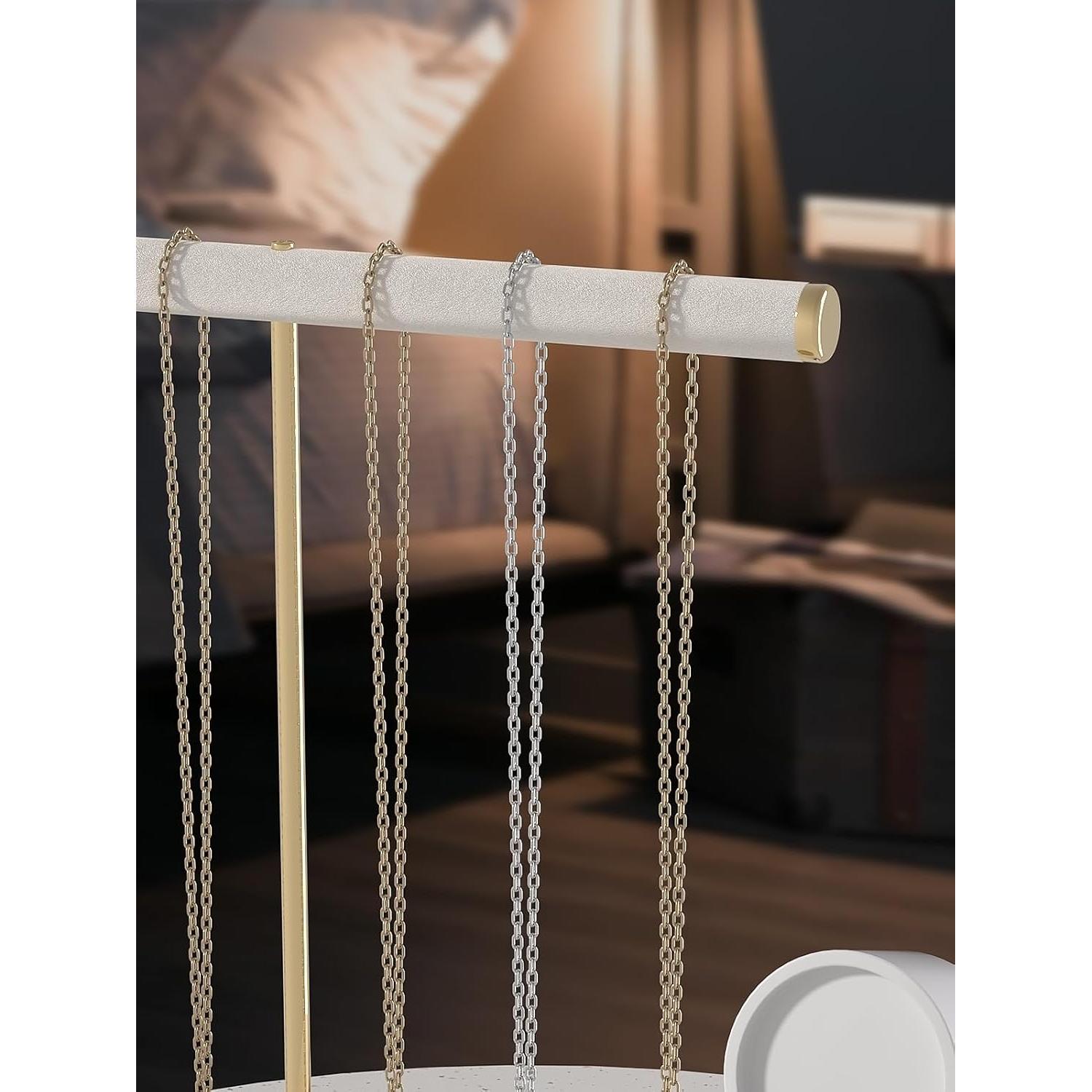 Soporte para Collares T-Bar Pangkeep Beige Organizador Joyería