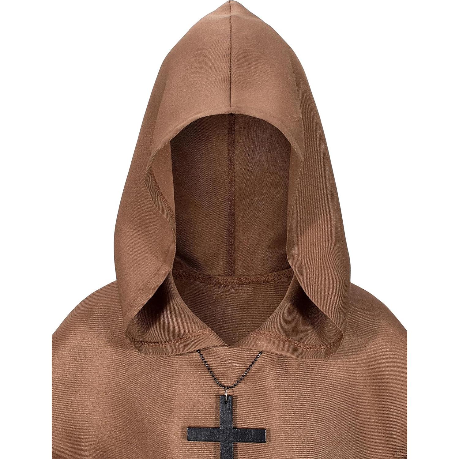 Disfraz de Monje Medieval Renacentista para Niños 10-11 Años