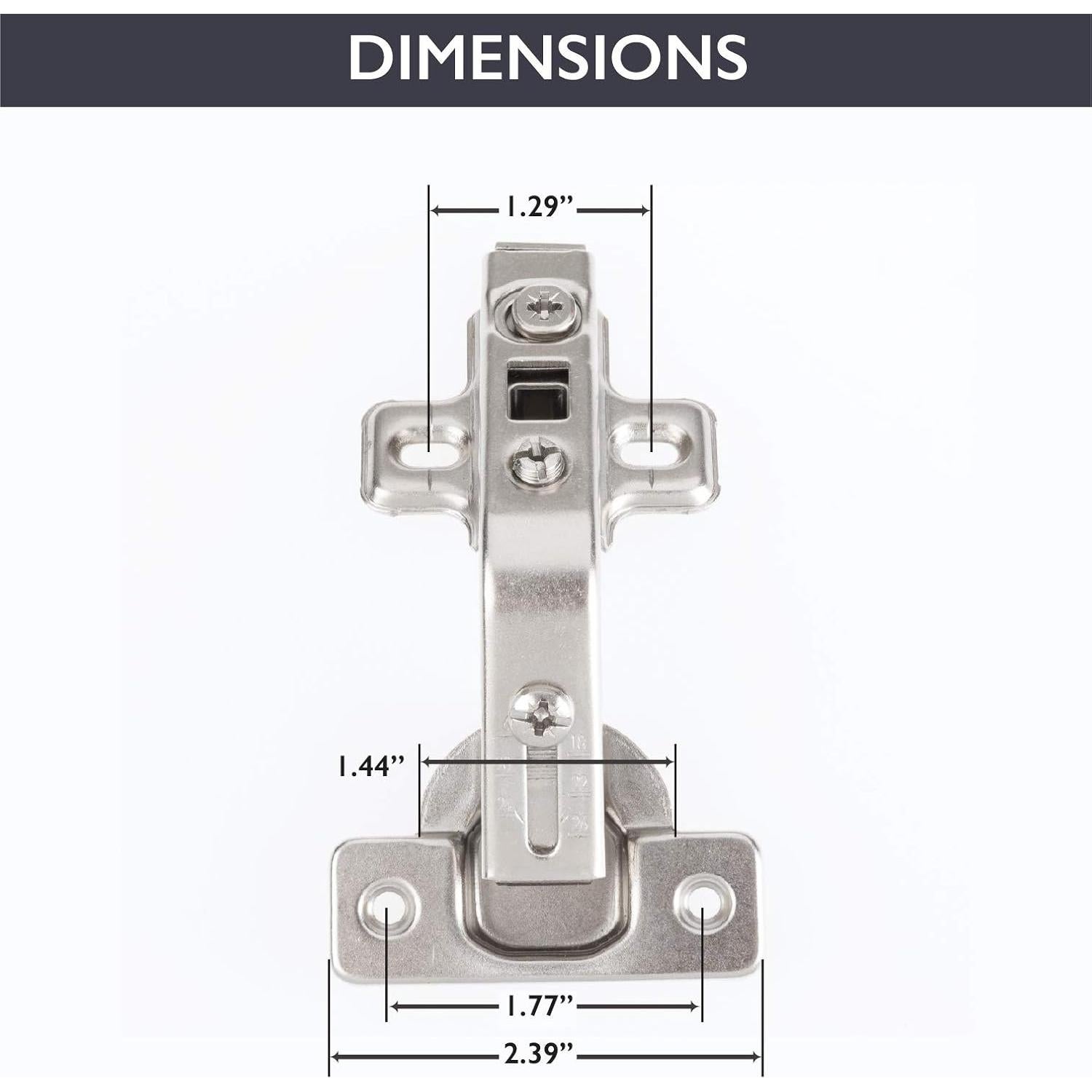 Bisagras de Esquina Ilyapa Níquel Satinado 135° para Gabinete
