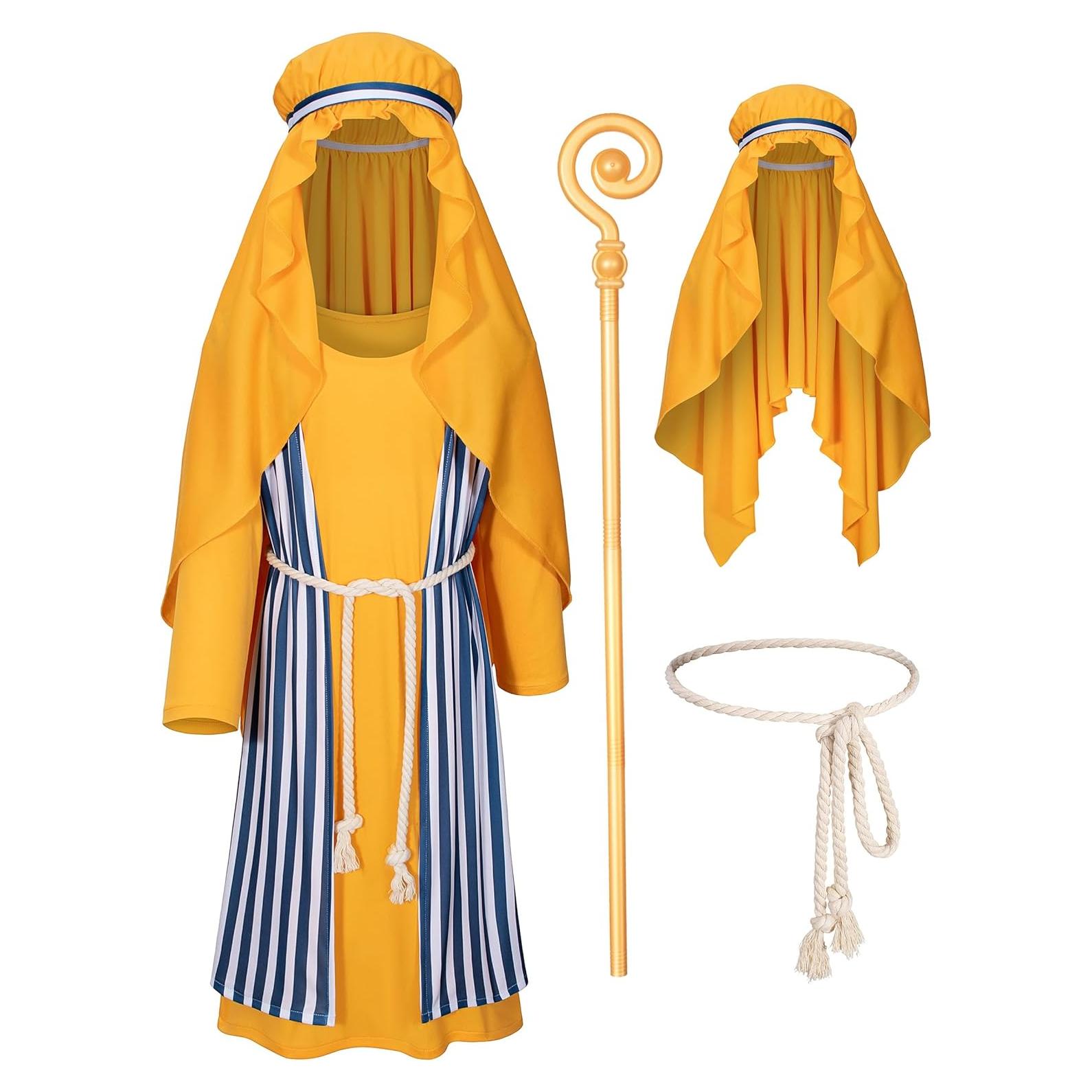 Disfraz de Pastor para Niños San José con Accesorios