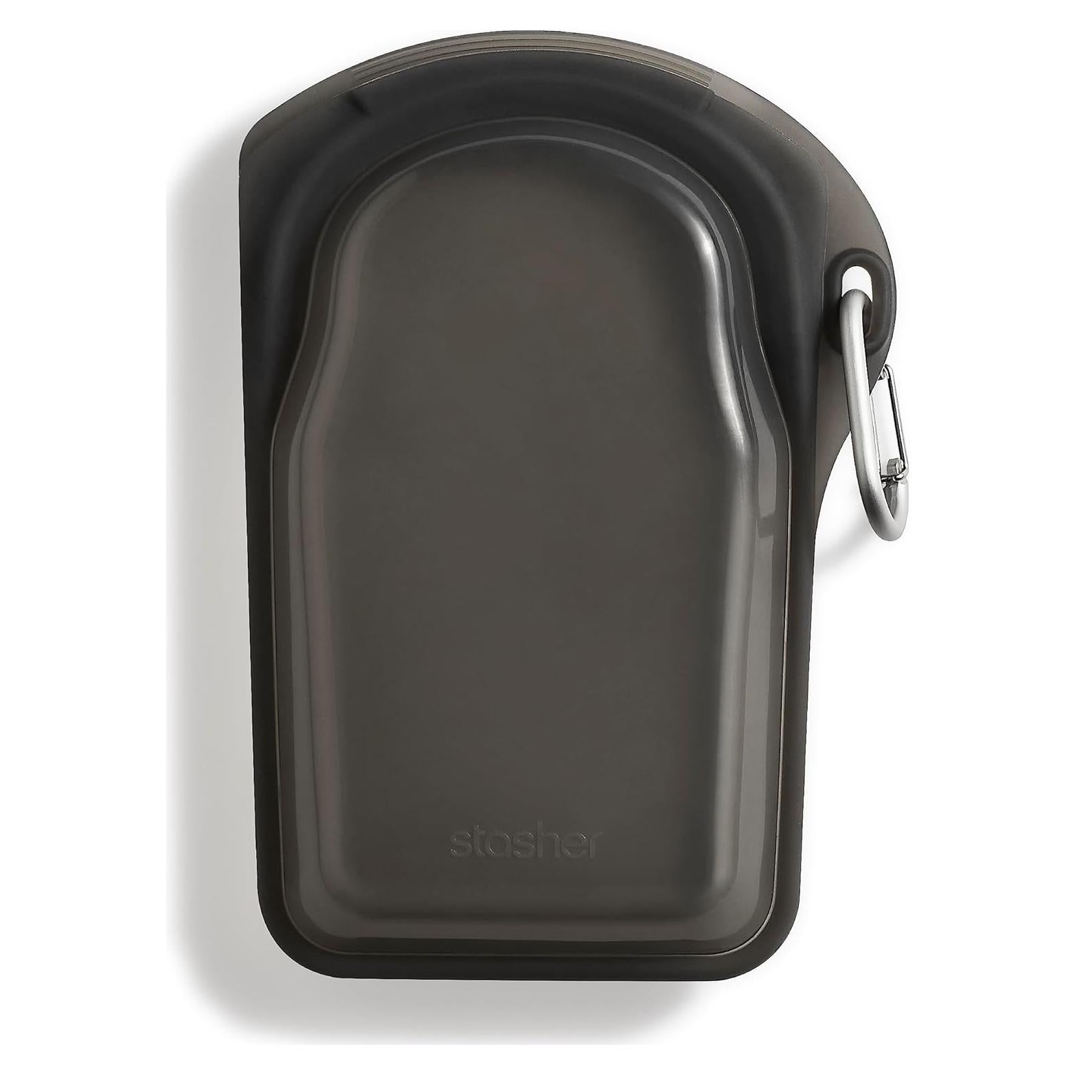 Bolsa de Almacenamiento Stasher 532 ml Silicona Negra Reutilizable