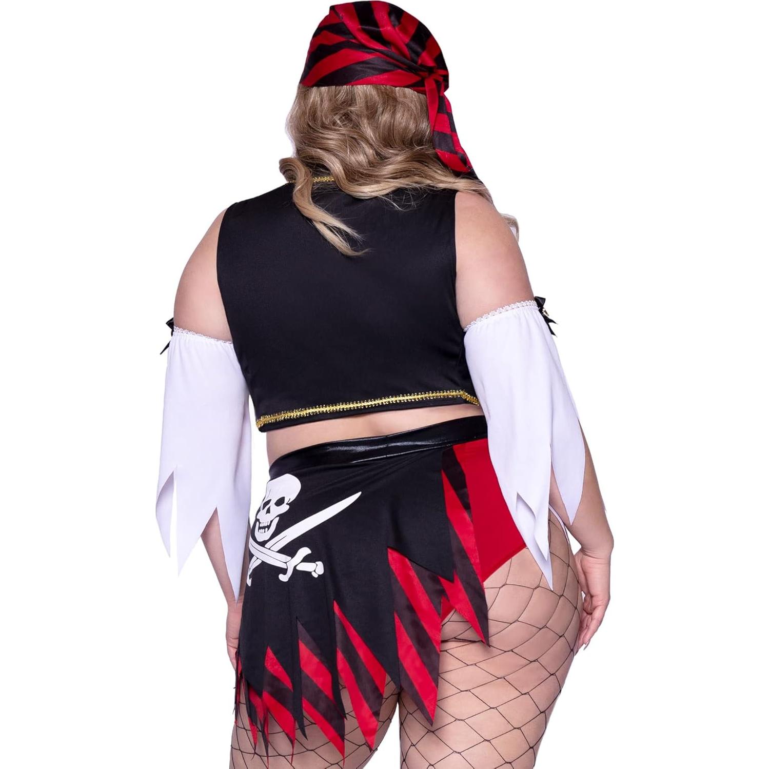 Disfraz de Pirata Malvada Leg Avenue 4 Piezas Talla 2X