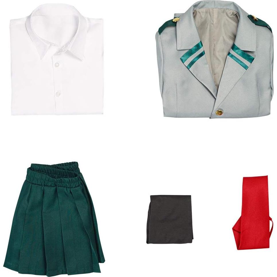 Disfraz Escolar Cosplay Niñas Verde - Tamaño Grande