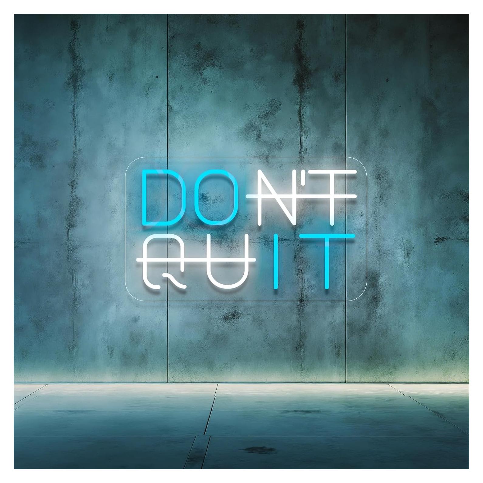 Letrero LED Neón Cjgyz 'No Te Rindas' 42x25.4cm USB Ajustable