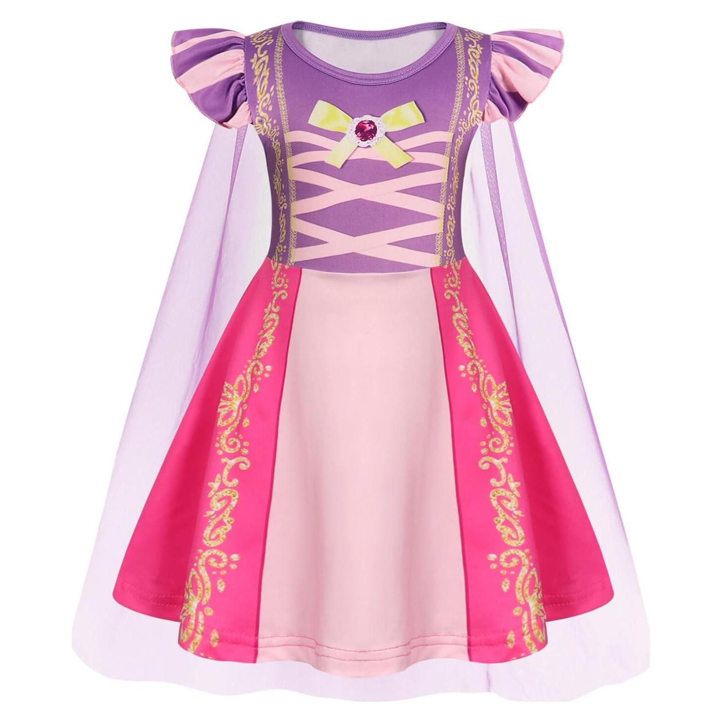 Vestido de Princesa WonderBabe con Capa para Niñas 6-7 Años