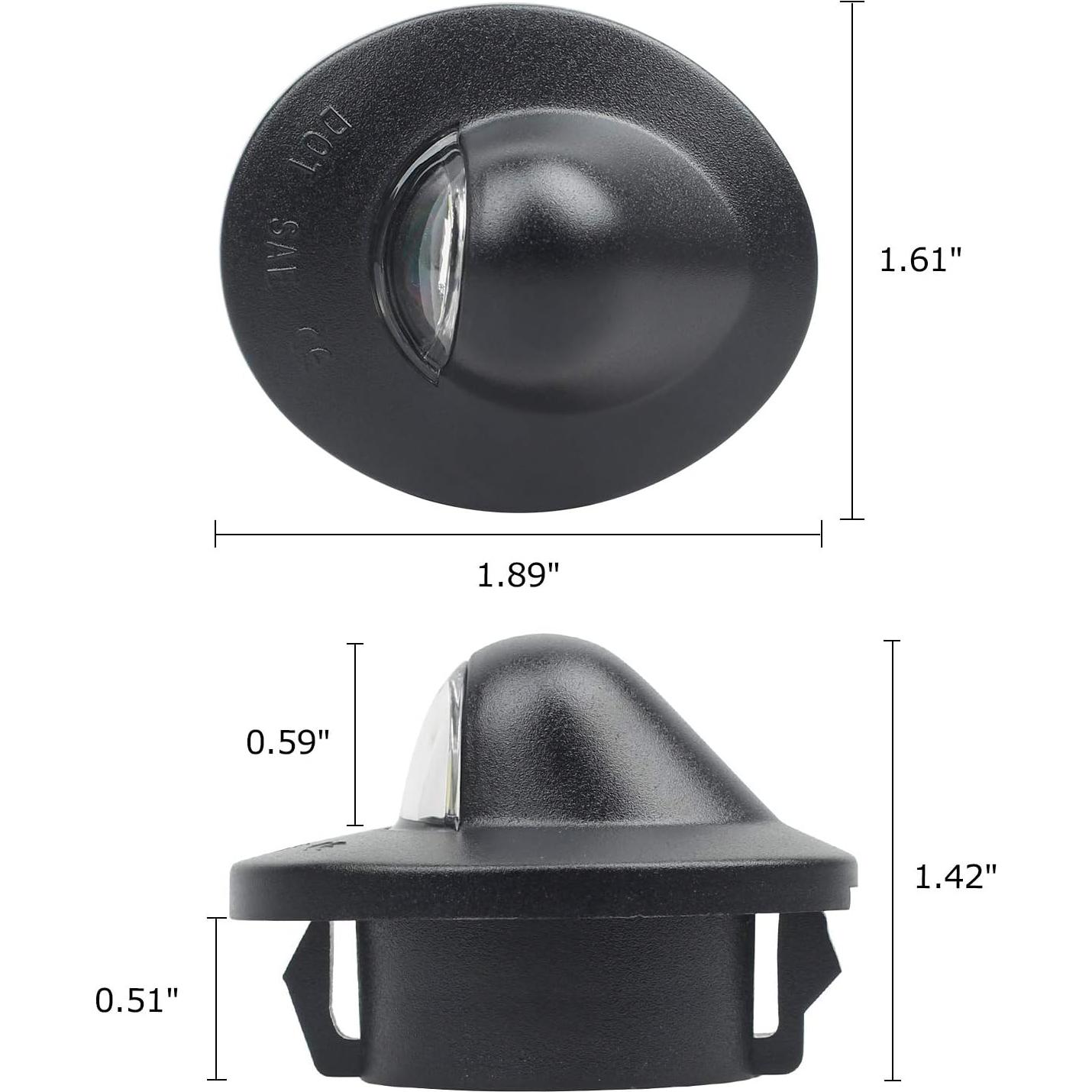 Luz de Placa de Licencia LED RUXIFEY 6500K Impermeable - Paquete de 2